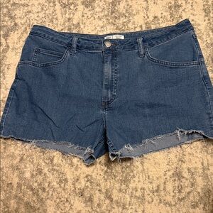 Lee  Dark Blue Jean Shorts